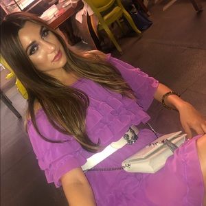 Manolo Blahnik white satin belt size M